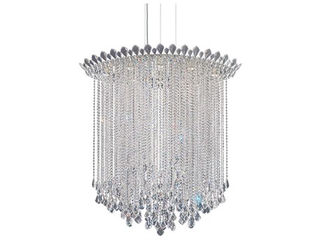 Schonbek Trilliane Strands 8-Light Stainless Steel Crystal Island Pendant