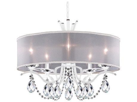 Schonbek Vesca 5-Light Silver Crystal Candelabra Chandelier