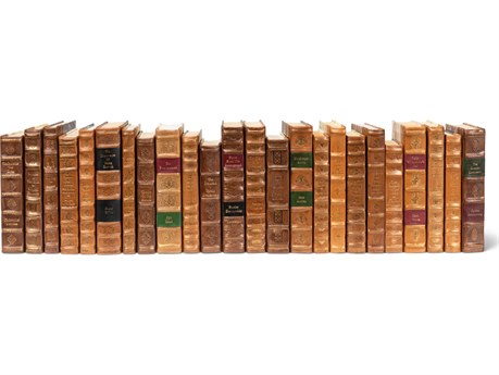 Sarreid Ltd Faux Tan Leather Books Set of 24