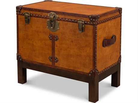 Sarreid Ltd Abilene Leather Box with Stand