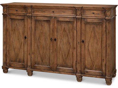 Sarreid Ltd Diamond Wall Sideboard Brown
