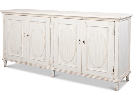 Sarreid Ltd Whitewash Ribbon Sideboard