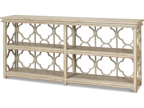 Sarreid Ltd Quatrefoil Bookshelf Console Table