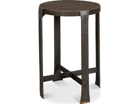 Sarreid Ltd Forged Slats Side Table Moleskin
