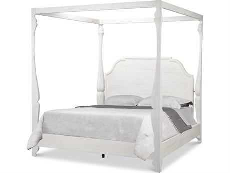 Sarreid Ltd Madeline Bungalow Bed King Bungalow White