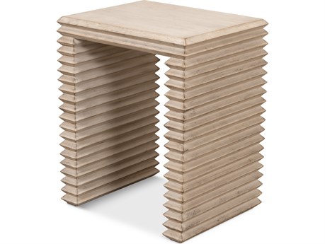 Sarreid Ltd Stacked Side Table Stone Grey