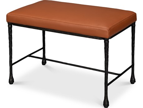 Sarreid Ltd Kings Road Leather Bench