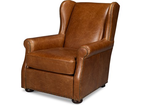 Sarreid Ltd London Dry Accent Chair Cuba Brown