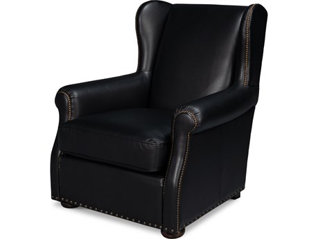 Sarreid Ltd London Dry Accent Chair Onyx Black