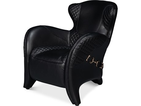 Sarreid Ltd Hera Arm Chair Onyx Black