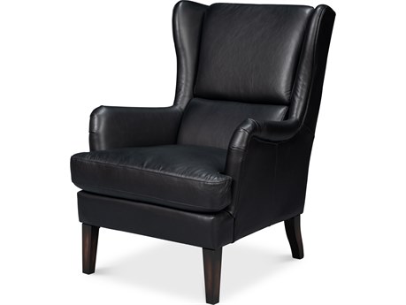 Sarreid Ltd Elite Wing Lounge Chair Onyx Black