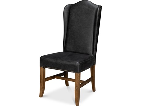 Sarreid Ltd Mercado High Back Dining Chair Black