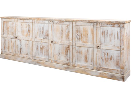 Sarreid Ltd Luciana 6 Wood Dr Buffet 112" District White