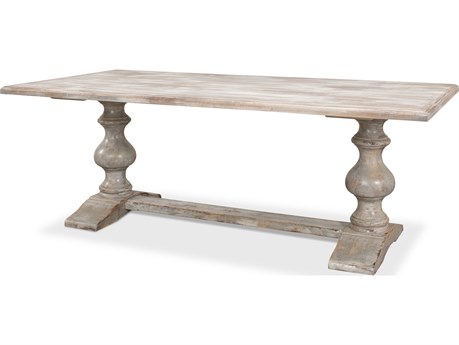 Sarreid Ltd Lionisio Trestle Table Grey Oak