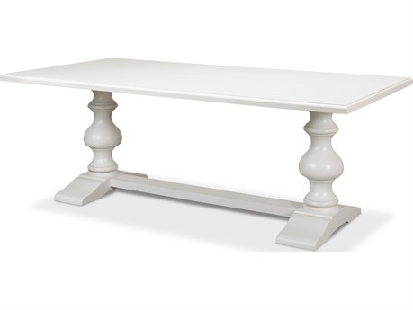 Sarreid Ltd Lionisio Trestle Table Cortina White
