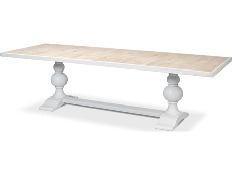 Sarreid Ltd Rectangular Dining Table Cortina White