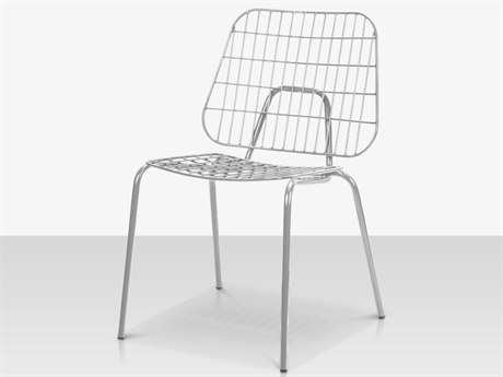 Source Outdoor Furniture Tribeca Steel Dining Side Chair in Style 2