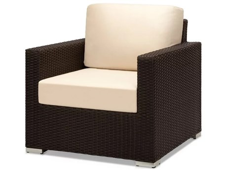 Source Outdoor Furniture Lucaya Wicker Lounge Chair in Espresso