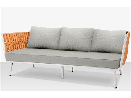 Source Outdoor Furniture Aria Aluminum Cushion Sofa in Camel