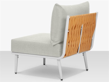 Source Outdoor Furniture Aria Aluminum Cushion Modular Lounge Chair in Camel