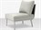 Source Outdoor Furniture Aria Aluminum Cushion Modular Lounge Chair in White  SCCLSF2028131WHT