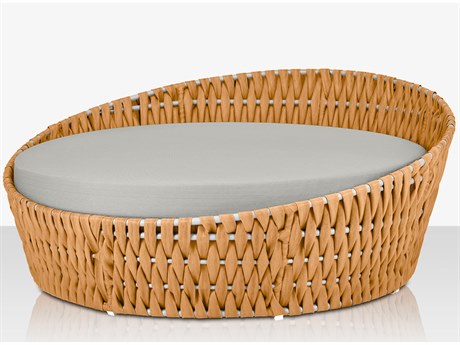 Source Outdoor Furniture Aria Aluminum Cushion Daybed Round in Camel