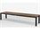 Source Outdoor Furniture Vienna Aluminum Stackable 6' Backless Bench in Kessler Silver Frame / Espresso Seat  SCCLSF2404183ESP