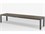 Source Outdoor Furniture Closeout Vienna Aluminum Stackable 8' Backless Bench in Kessler Silver Frame / Teak Seat  SCCLSF2404184TEK