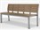 Source Outdoor Furniture Vienna Aluminum Stackable 8' Highback Bench in Kessler Silver Frame / Gray Seat & Back  SCCLSF2404187GRY