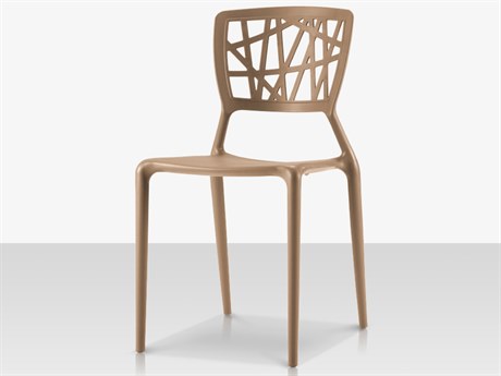 Phoenix Stcakable Dining Side Chair in Taupe