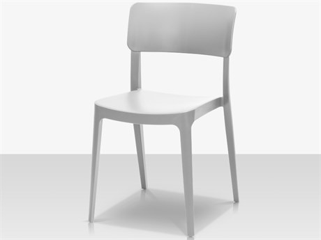 Source Outdoor Furniture Albany Resin Dining Side Chair in White