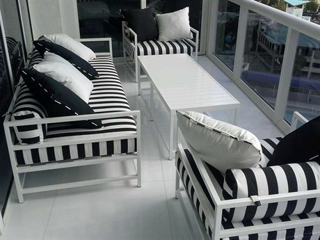 Source Outdoor Furniture Delano Aluminum Cushion Lounge Set