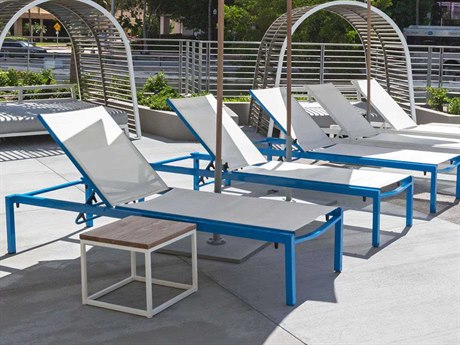 Source Outdoor Furniture Fusion Aluminum Sling Lounge Set