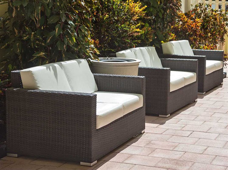 Source Outdoor Furniture Lucaya Wicker Cushion Lounge Set