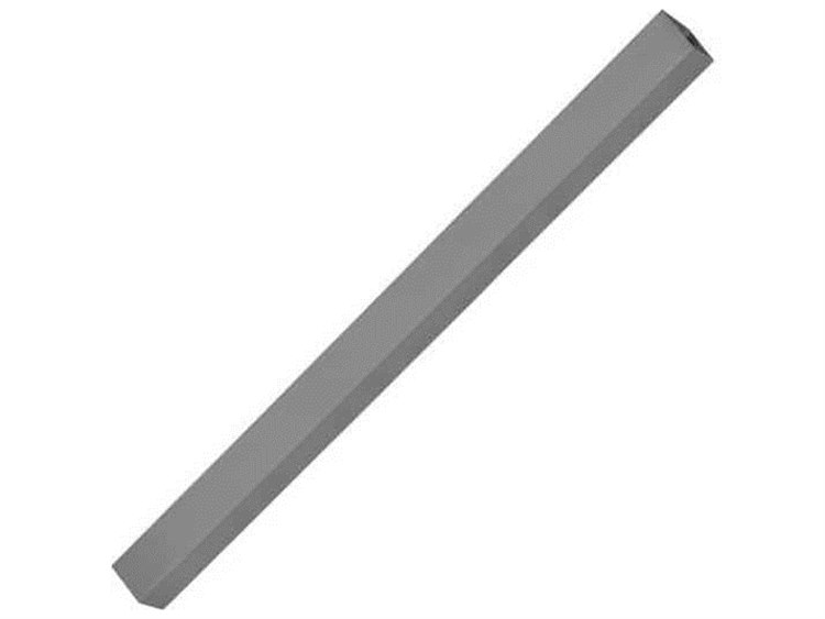 Decoscape Verona Aluminum Kessler Silver Large Square Bar Pole