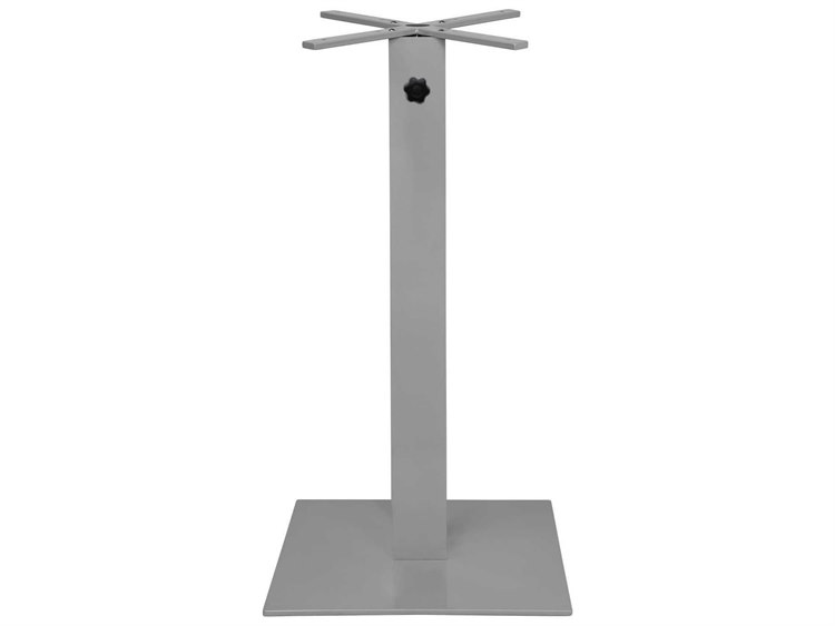 Decoscape Verona Aluminum Kessler Silver Large Square Bar with Umbrella
