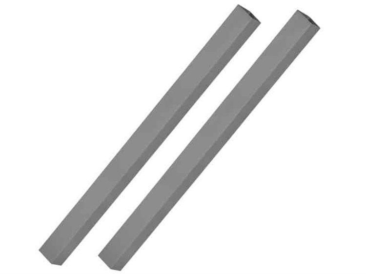 Decoscape Verona Aluminum Kessler Silver Double Post Bar Pole