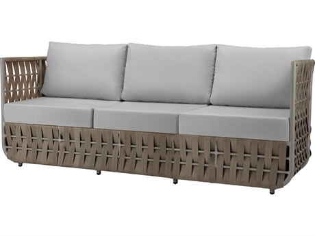 Source Outdoor Furniture Scorpio Quick Ship Aluminum Cushion Sofa