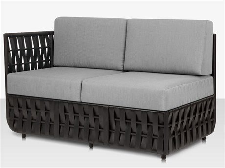 Source Outdoor Furniture Scorpio Aluminum Cushion Left Arm Loveseat