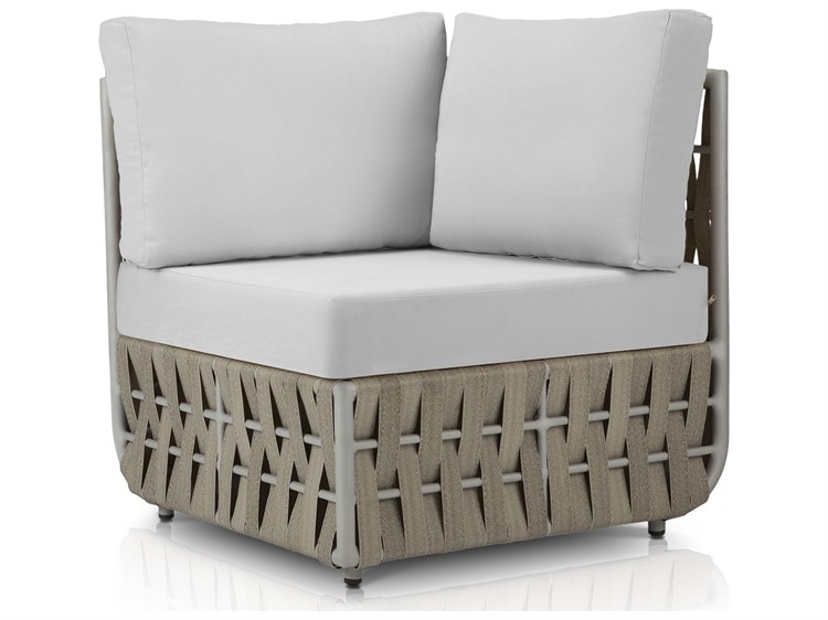 Source Outdoor Furniture Scorpio Aluminum Cushion Square Corner Lounge Chair