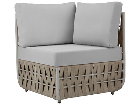 Source Outdoor Furniture Scorpio Quick Ship Aluminum Cushion Square Corner Lounge Chair