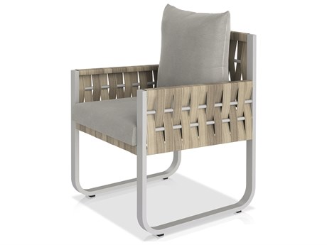 Source Outdoor Furniture Scorpio Aluminum Cushion Dining Arm Chair