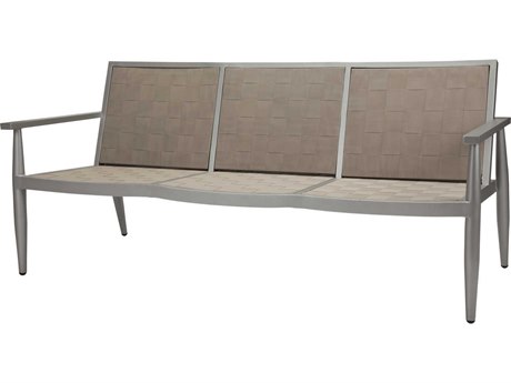 Source Outdoor Furniture Danish Aluminum Sling Strap Sofa