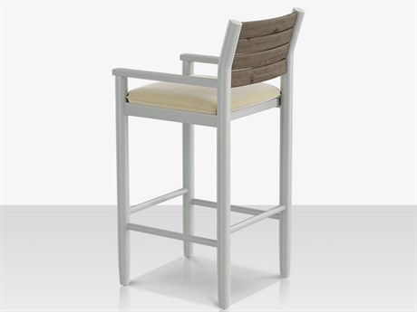 Source Outdoor Furniture Danish Aluminum Sling Strap Bar Arm Chair