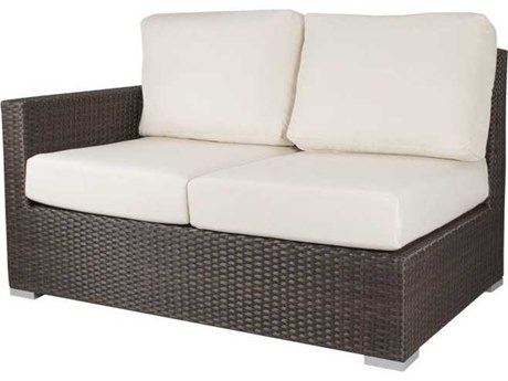 Source Outdoor Furniture Lucaya Quick Ship Wicker Left Right Arm Loveseat
