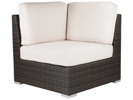 Source Outdoor Furniture Lucaya Quick Ship Wicker Square Corner Lounge Chair
