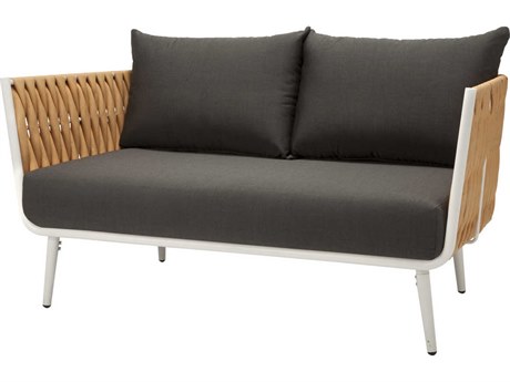 Source Outdoor Furniture Aria Quick Ship Aluminum Cushion Loveseat