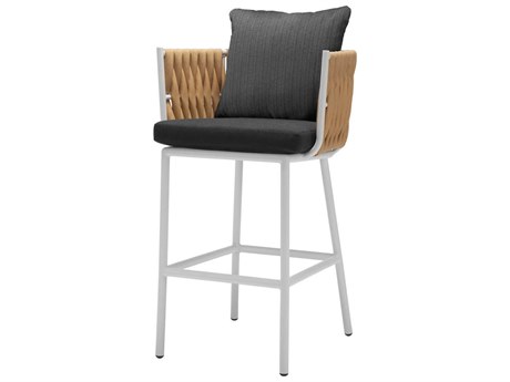 Source Outdoor Furniture Aria Quick Ship Aluminum Cushion Bar Arm Chair