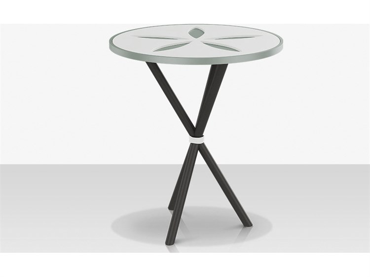 Decoscape Organic Aluminum Sand Dollar Round Side Table