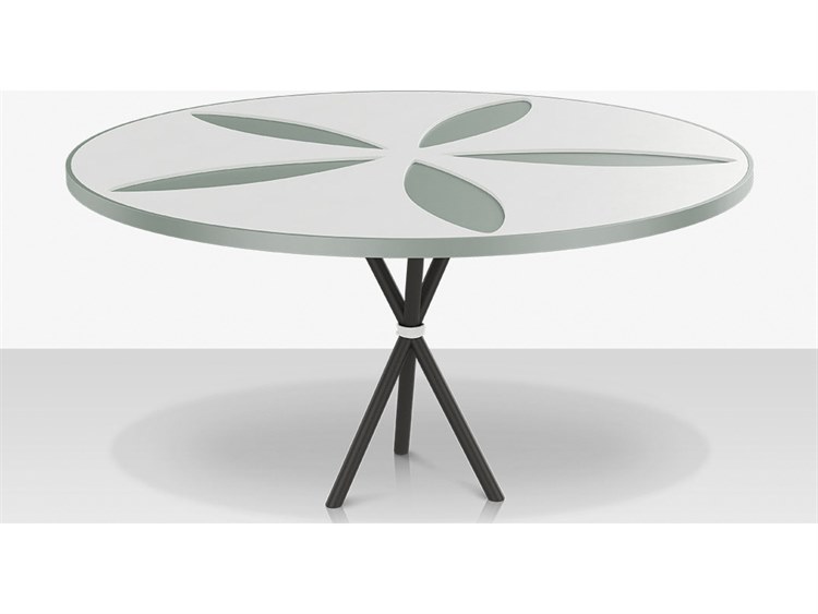Decoscape Organic Aluminum Sand Dollar Round Dining Table